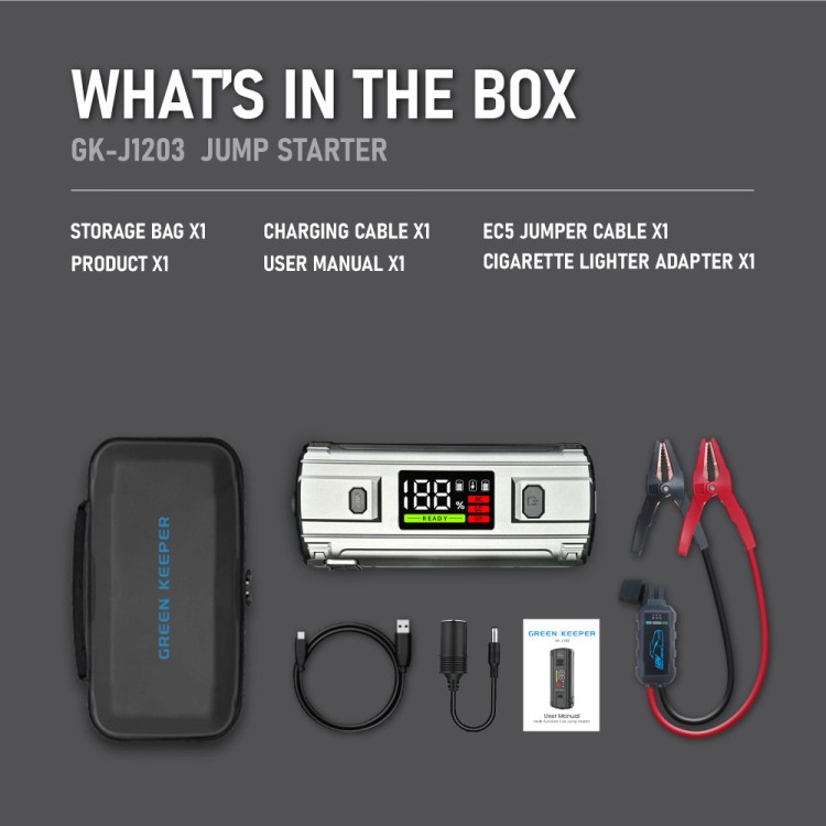 Master GK-J1203 Portable Jump Starter 3000A-ca