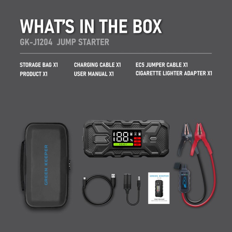 Master GK-J1204 Portable Jump Starter 3000A-ca