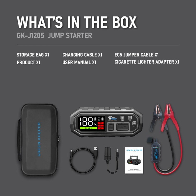 Master GK-J1205 Portable Jump Starter 4000A-ca